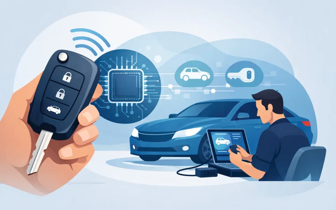 Programación de llave con chip para su auto