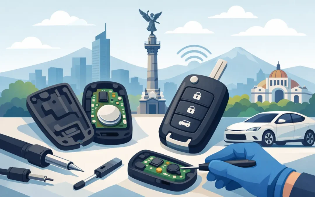 Reparación de control remoto automotriz en CDMX